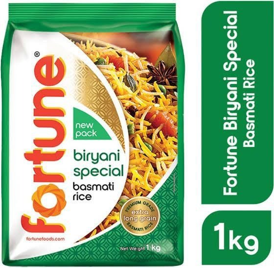 Bashmoti Rice 1kg Pack ( fortune )  