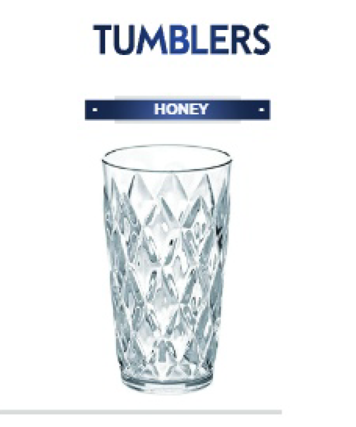 Tumbler Glass set 6pcs ( H&S - C09G )  
