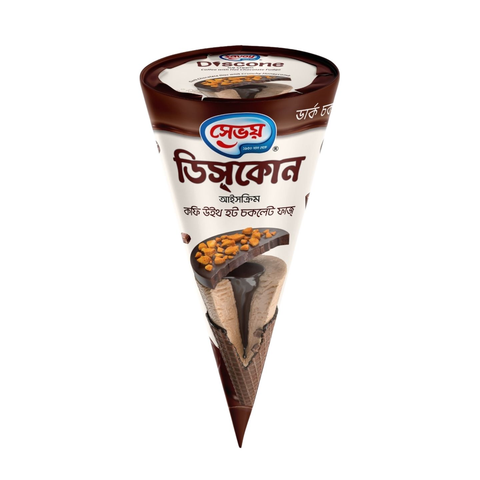 Discone Chocolate Hot Coffe 6p/Box ( Savoy ) Fudge 110ml 