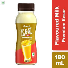 Amul Kool Gold Premium Kesar Flavoured Milk Drink- 180mL