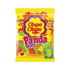   Chupa Chups Panda Bears Fruit Flavor Jelly Candies, 24g